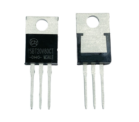 20A80V SBT20V80CT Vitesse de commutation rapide Diodes Schottky VF bas pour rectificateur