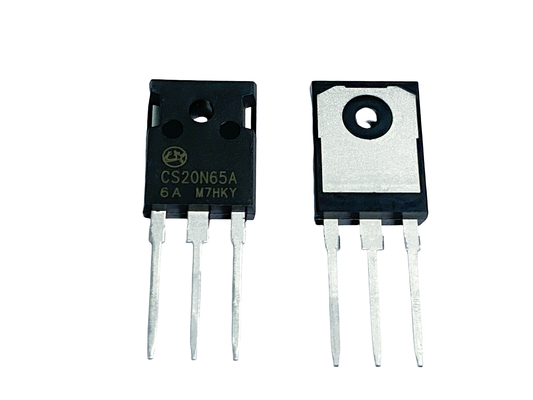 20A650V CS20N65A6 N MOSFET à haute tension de canal N 100% testé par avalanche