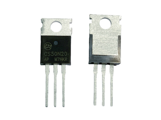 50200V CS50N20AP MOSFET Circuit de commutation de puissance basse tension de rupture pour les adaptateurs et les chargeurs