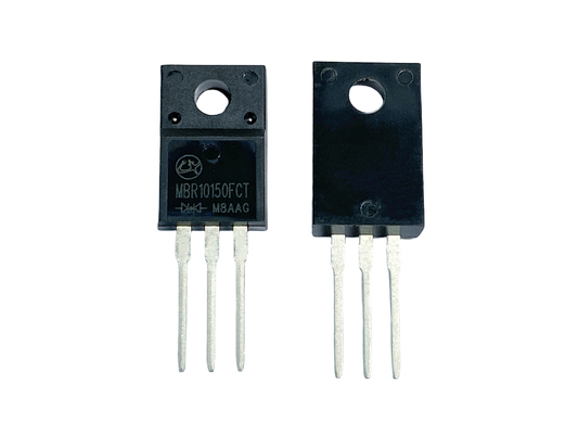 10A 150V MBR10150FCT Diodes de barrière de Schottky abordables pour la commutation à haute fréquence et les convertisseurs CC / DC à bord