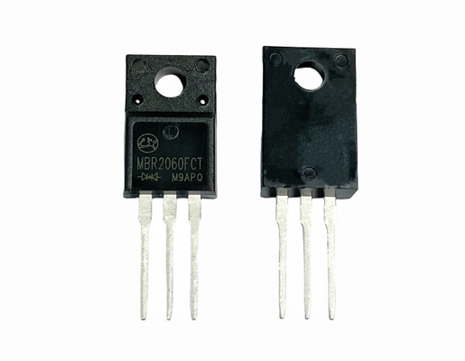 20A600V Commutateur haute fréquence Diodes de barrière Schottky pour les sources d'alimentation MBR2060FCT