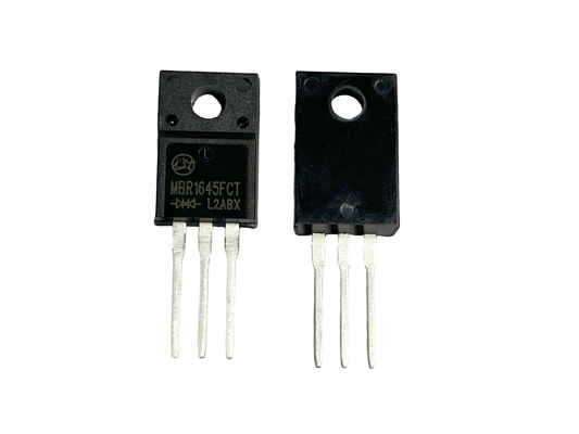 Énergie de commutation à haute fréquence 16A450V Diodes de barrière Schottky pour convertisseur CC/DC embarqué MBR1645FCT
