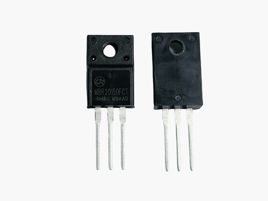 20A150V Planner Schottky Barrier Diodes pour la conversion du courant alternatif en courant continu MBR20150FCT