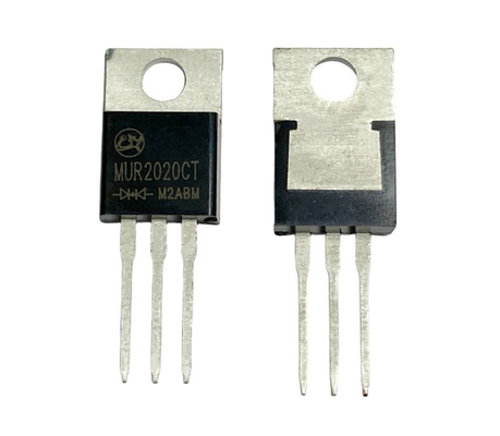 Diodes à récupération ultra avec temps de récupération inverse de 15 à 35 ns pour les circuits à haute fréquence MUR2020CT