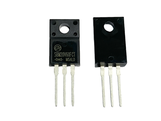 20V600A Diodes Schottky à courant élevé à basse fréquence VF pour l'éclairage LED SBM20V60FCT TO-220F